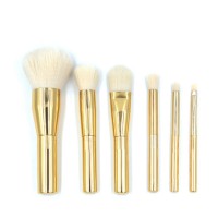 6PCS Gold Powder Foundation Eye Shadow Makeup Brush