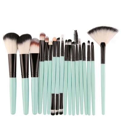 Hot Selling makeup foundation brush kabuki 18Pcs Professional Makeup Brushes Set Powder Foundation Eyeshadow Soft Synthetic Hair